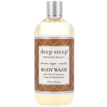 Deep Steep, Body Wash, Brown Sugar - Vanilla, 17 fl oz (503 ml) - The Supplement Shop
