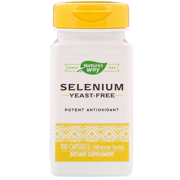 Nature's Way, Selenium, 200 mcg, 100 Capsules - The Supplement Shop