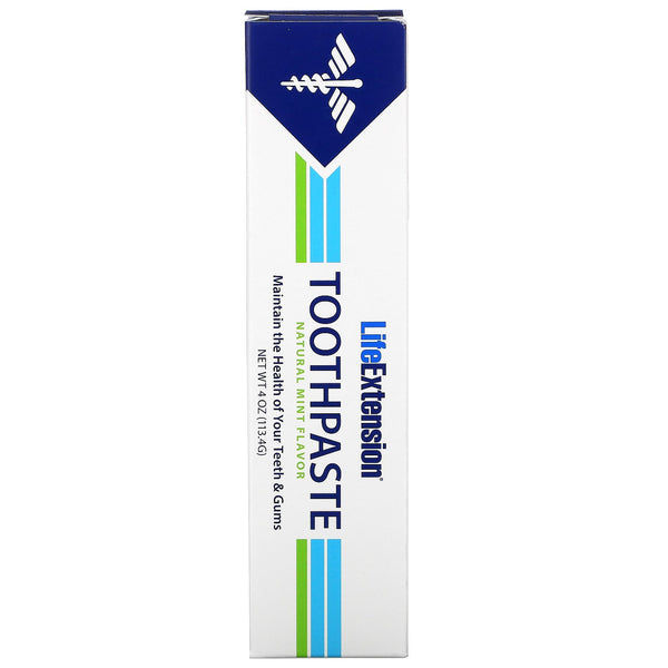 Life Extension, Toothpaste, Natural Mint Flavor, 4 oz (113.4 g) - The Supplement Shop