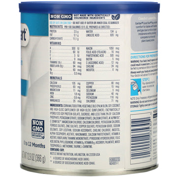 Gerber, Good Start, Soy Based Powder Infant Formula with Iron, Lactose Free, 0 to 12 Months, 12.9 oz (366 g)