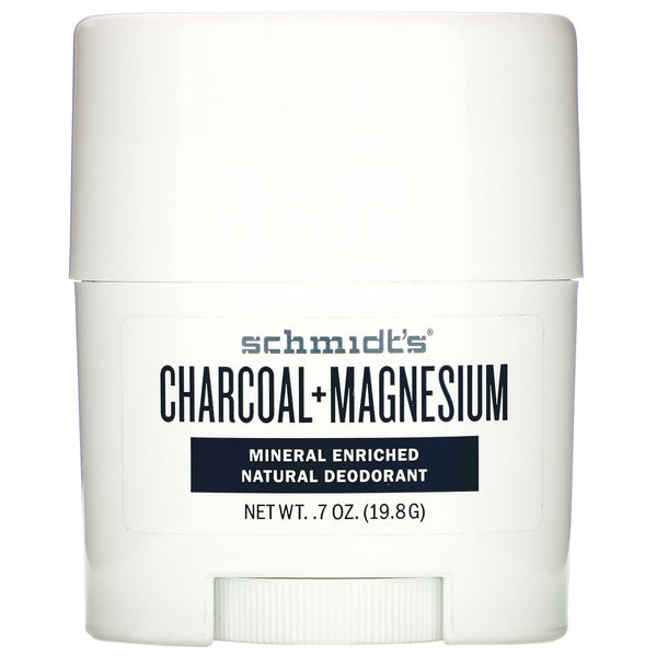 Schmidt's, Natural Deodorant, Charcoal+Magnesium, .7 oz (19.8 g) - The Supplement Shop