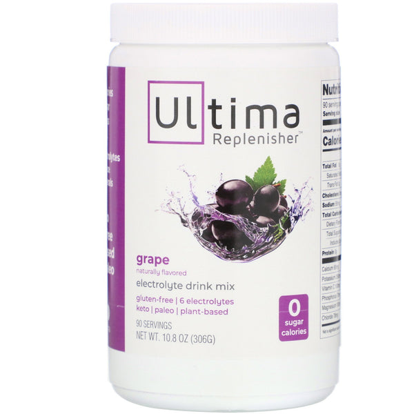 Ultima Replenisher, Electrolyte Drink Mix, Grape, 10.8 oz (306 g) - The Supplement Shop