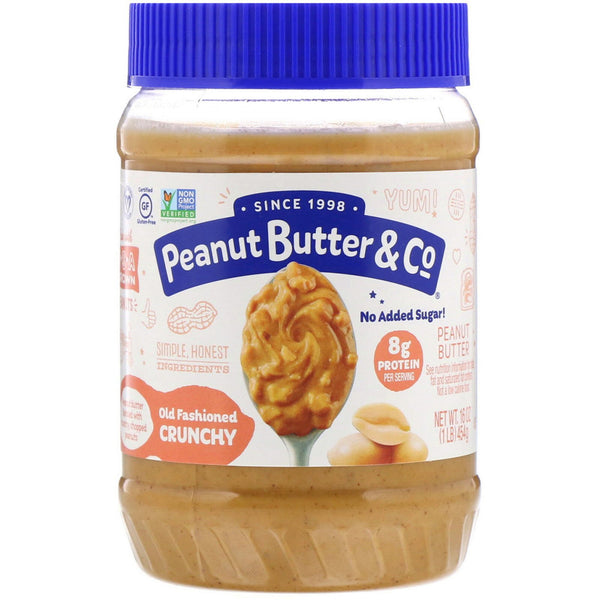 Peanut Butter & Co., Old Fashioned Crunchy, 100% Natural Crunchy Peanut Butter, 16 oz (454 g) - The Supplement Shop