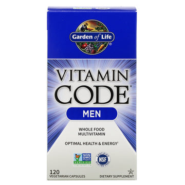 Garden of Life, Vitamin Code®, Whole Food Multivitamin for Men, 120 Vegetarian Capsules