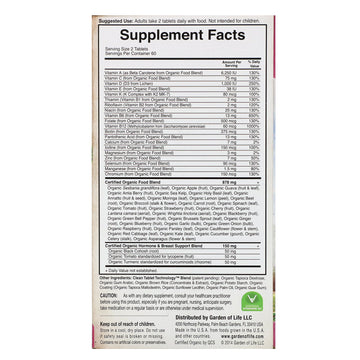 Garden of Life, Organics, Women's Multi 40+, 120 Vegan Tablets