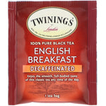 Twinings, 100% Pure Black Tea, English Breakfast, Decaffeinated, 25 Tea Bags, 1.76 oz (50 g) - The Supplement Shop