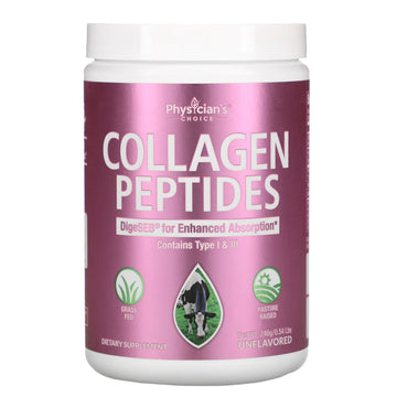 Physician's Choice, Collagen Peptides, Unflavored, 0.54 lbs (246 g)