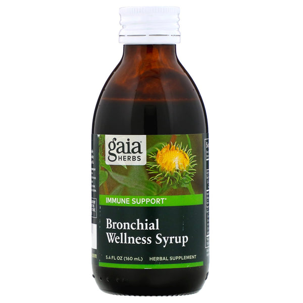 Gaia Herbs, Bronchial Wellness Syrup, 5.4 fl oz (160 ml) - The Supplement Shop