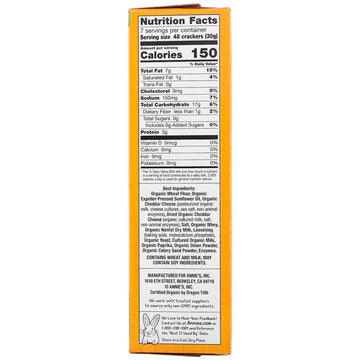 Annie's Homegrown, Organic White Cheddar Bunnies, Baked Crackers, 7.5 oz (213 g)