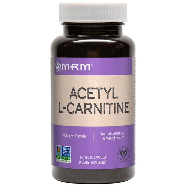 MRM, Acetyl L-Carnitine, 500 mg, 60 Vegan Capsules - The Supplement Shop