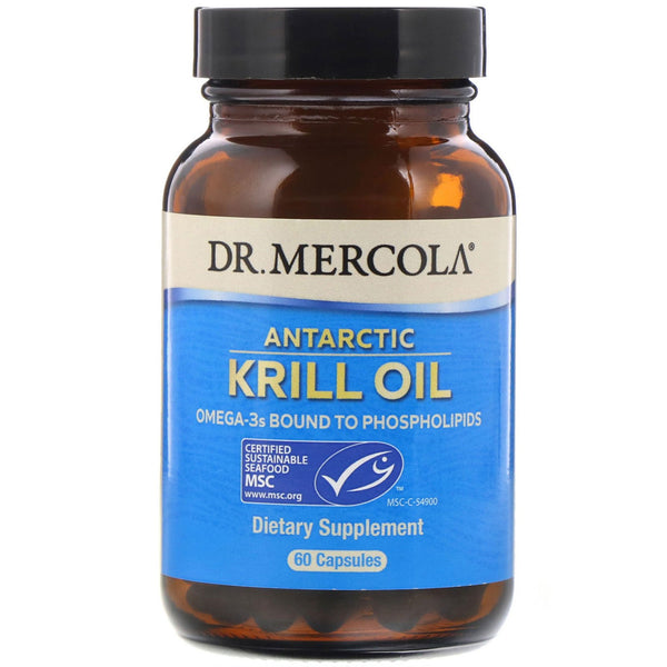 Dr. Mercola, Antarctic Krill Oil, 60 Capsules - The Supplement Shop