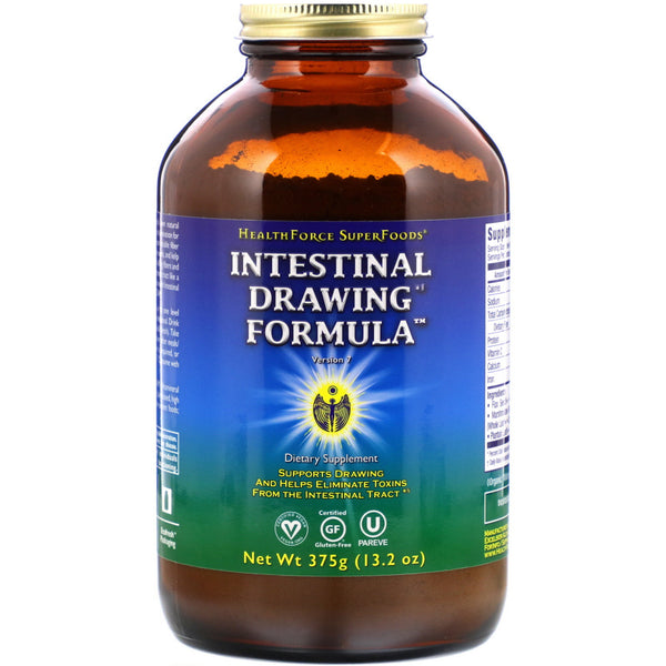 HealthForce Superfoods, Intestinal Drawing Formula, Version 7, 13.2 oz (375 g) - The Supplement Shop