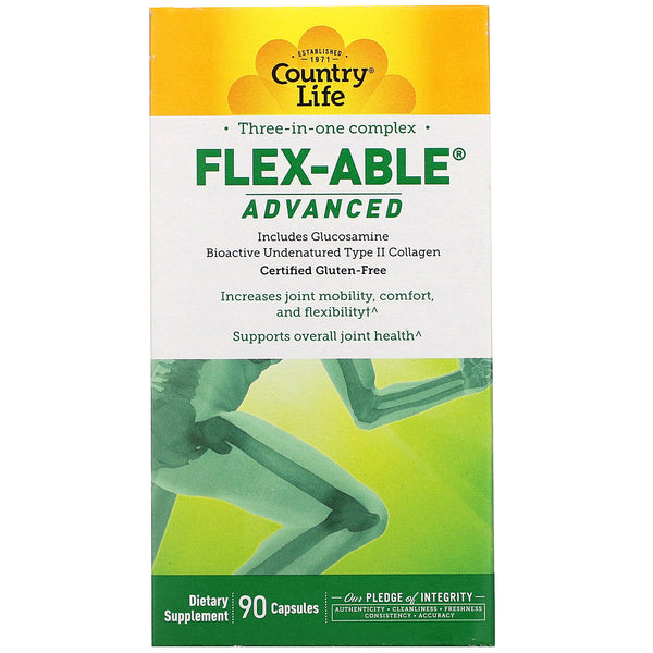 Country Life, Three-In-One Complex, Flex-Able Advanced, 90 Capsules - The Supplement Shop