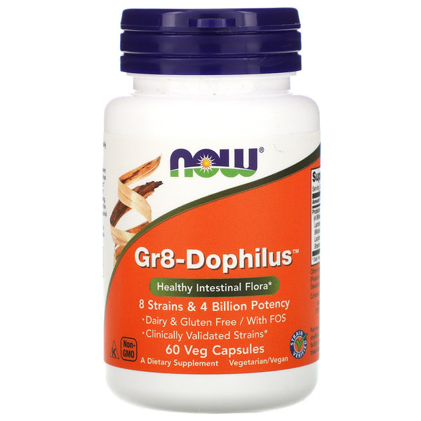 Now Foods, Gr8-Dophilus, 60 Veg Capsules - The Supplement Shop