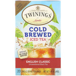 Twinings, Cold Brewed Iced Tea, English Classic, 20 Tea Bags, 1.41 oz (40 g) - The Supplement Shop