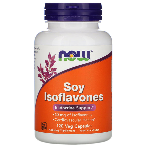 Now Foods, Soy Isoflavones, 120 Veg Capsules - The Supplement Shop