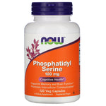 Now Foods, Phosphatidyl Serine, 100 mg, 120 Veg Capsules - The Supplement Shop