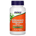 Now Foods, Echinacea & Goldenseal Root, 100 Veg Capsules - The Supplement Shop