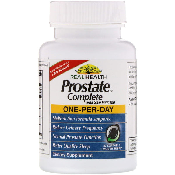 Real Health, Prostate Complete with Saw Palmetto, 30 Softgels - The Supplement Shop