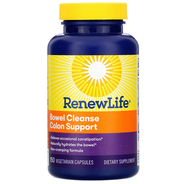 Renew Life, Bowel Cleanse Colon Support, 150 Vegetarian Capsules - The Supplement Shop