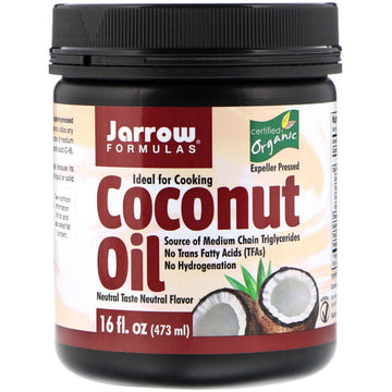 Jarrow Formulas, Organic Coconut Oil, Expeller Pressed, 16 fl oz (473 g)