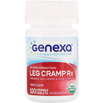 Genexa, Leg Cramp Rx, Organic Leg Cramp & Pain Formula, Grape Flavor, 100 Chewable Tablets - The Supplement Shop
