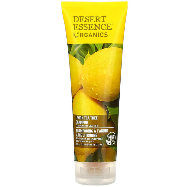 Desert Essence, Organics, Shampoo, Lemon Tea Tree, 8 fl oz (237 ml) - The Supplement Shop