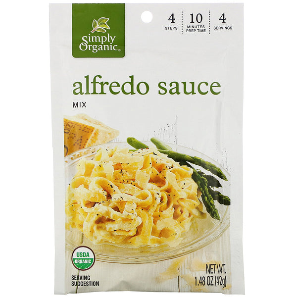 Simply Organic, Alfredo Sauce Mix, 12 Packets, 1.48 oz (42 g) Each - The Supplement Shop