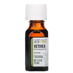 Aura Cacia, Pure Essential Oil, Vetiver, .5 fl oz (15 ml) - The Supplement Shop