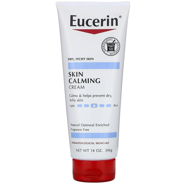 Eucerin, Skin Calming Creme, Dry, Itchy Skin, Fragrance Free, 14 oz (396 g) - The Supplement Shop