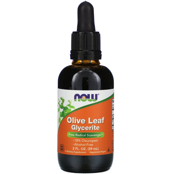 Now Foods, Olive Leaf Glycerite, 2 fl oz (59 ml) - The Supplement Shop