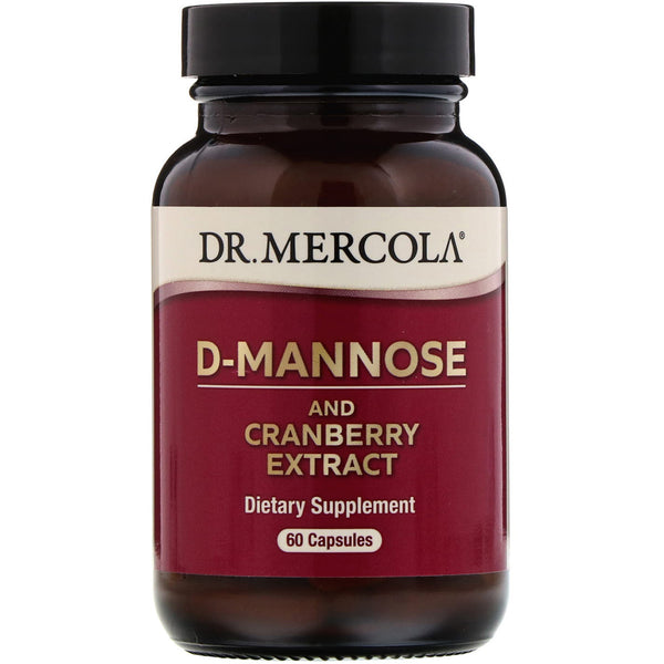 Dr. Mercola, D-Mannose and Cranberry Extract, 60 Capsules - The Supplement Shop