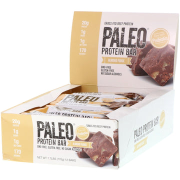 Julian Bakery, Paleo Protein Bar, Almond Fudge , 12 Bars, 2.0 oz (56.3 g) Each