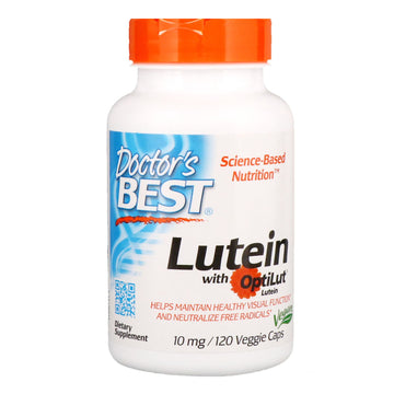 Doctor's Best, Lutein with OptiLut, 10 mg, 120 Veggie Caps
