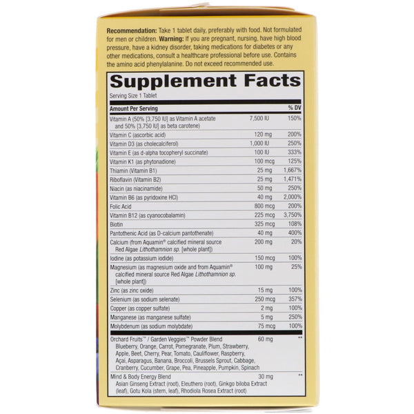 Nature's Way, Alive! Once Daily, Women's 50+ Multi-Vitamin, 60 Tablets - The Supplement Shop