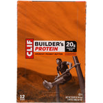 Clif Bar, Builder's Protein Bar, Crunchy Peanut Butter, 12 Bars, 2.4 oz (68 g) Each - The Supplement Shop