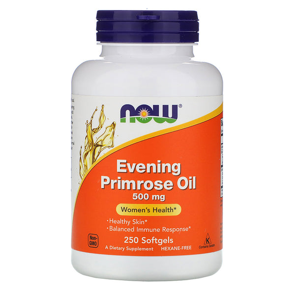 Now Foods, Evening Primrose Oil, 500 mg, 250 Softgels - The Supplement Shop