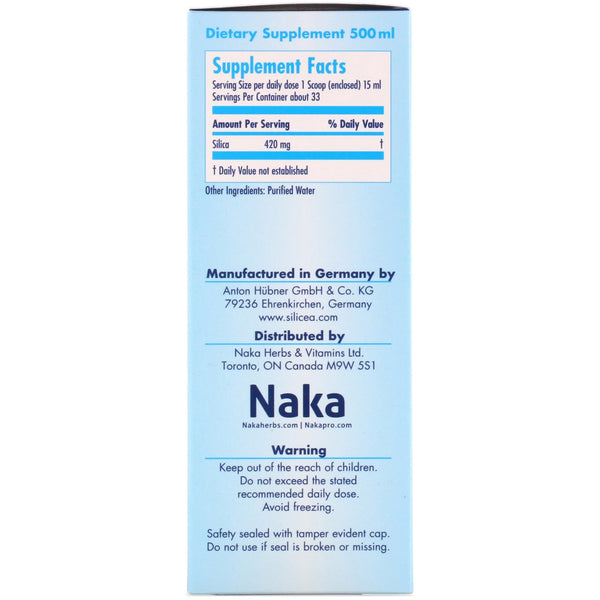 Naka Herbs & Vitamins Ltd, Hubner, Original Silica Gel, 17 fl oz (500 ml) - The Supplement Shop
