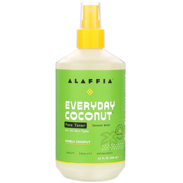 Alaffia, Everyday Coconut, Face Toner, Purely Coconut, 12 fl oz (354 ml) - The Supplement Shop