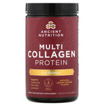 Dr. Axe / Ancient Nutrition, Multi Collagen Protein, Gut Restore, Natural Lemon Ginger, 10.3 oz (292 g) - The Supplement Shop