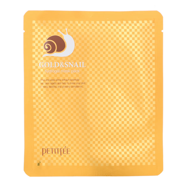 Petitfee, Gold & Snail Hydrogel Mask Pack, 5 Sheets, 30 g Each - The Supplement Shop