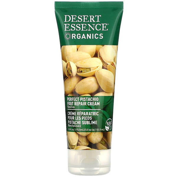 Desert Essence, Organics, Foot Repair Cream, Perfect Pistachio, 3.5 fl oz (103.5 ml) - The Supplement Shop