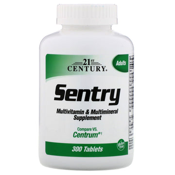 21st Century, Sentry, Multivitamin & Multimineral Supplement, 300 Tablets