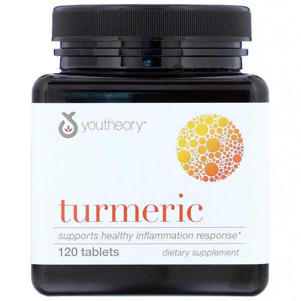 Youtheory, Turmeric, 120 Tablets - The Supplement Shop
