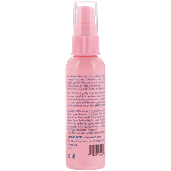 Frownies, Rose Water Hydrator Spray, 2 oz (59 ml) - The Supplement Shop