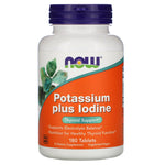 NOW Now Foods, Potassium Plus Iodine, 180 Tablets - The Supplement Shop