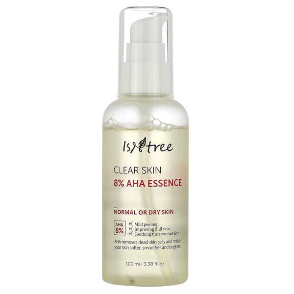 Isntree, Clear Skin 8% AHA Essence, 3.38 fl oz (100 ml) - The Supplement Shop