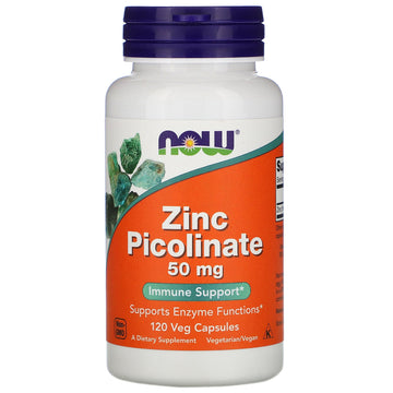 Now Foods, Zinc Picolinate, 50 mg, 120 Veg Capsules