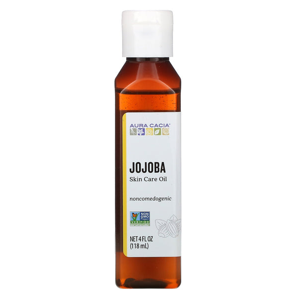 Aura Cacia, Skin Care Oil, Jojoba, 4 fl oz (118 ml) - The Supplement Shop