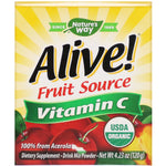 Nature's Way, Alive!, Fruit Source, Vitamin C, Drink Mix Powder, Organic Acerola Fruit , 4.23 oz (120 g) - The Supplement Shop